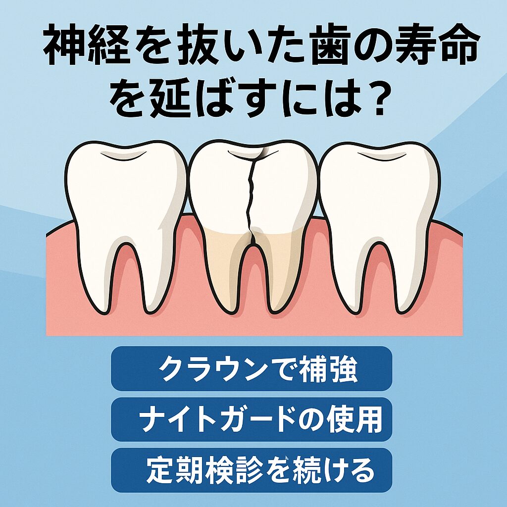 神経 を 抜い た 歯 の 寿命